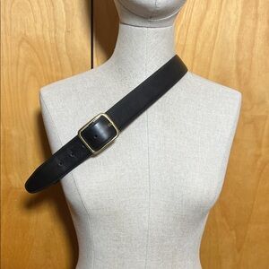 Leather Belt with brass Buckle